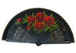 Openwork Black Fan with floral design on both sides Ref. 1135 4.960€ #503281135