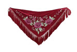Hand Embroidered Small Shawl for Flamenco Costumes 99.174€ #50759M2GRNTVRD24