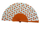 Polka Dots Fan With White Background And Orange Dots 4.545€ #50032Y480LNRJ