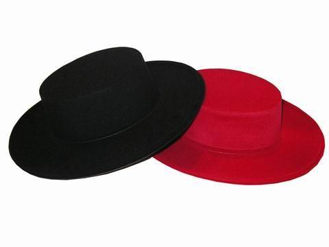 Cordovan Felt Hat without Hatband and Chinstrap