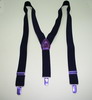 Black Stretchable Gentleman Suspenders with Clips
