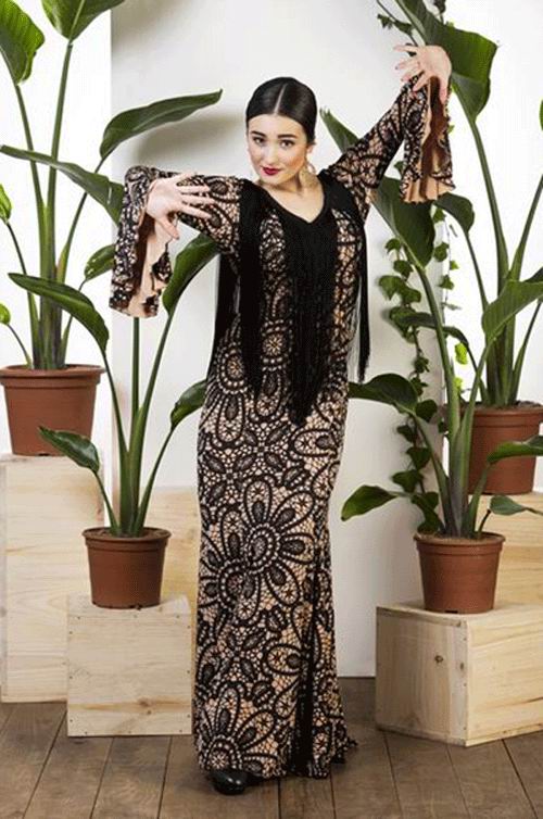 Traje de Baile Flamenco Alosno. Davedans
