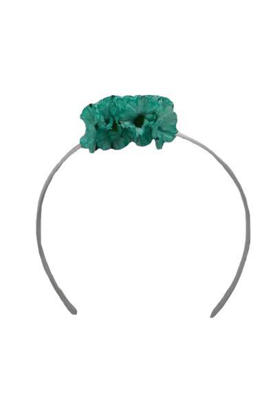 Diadem With Green Daisies for Little Girl. 6cm