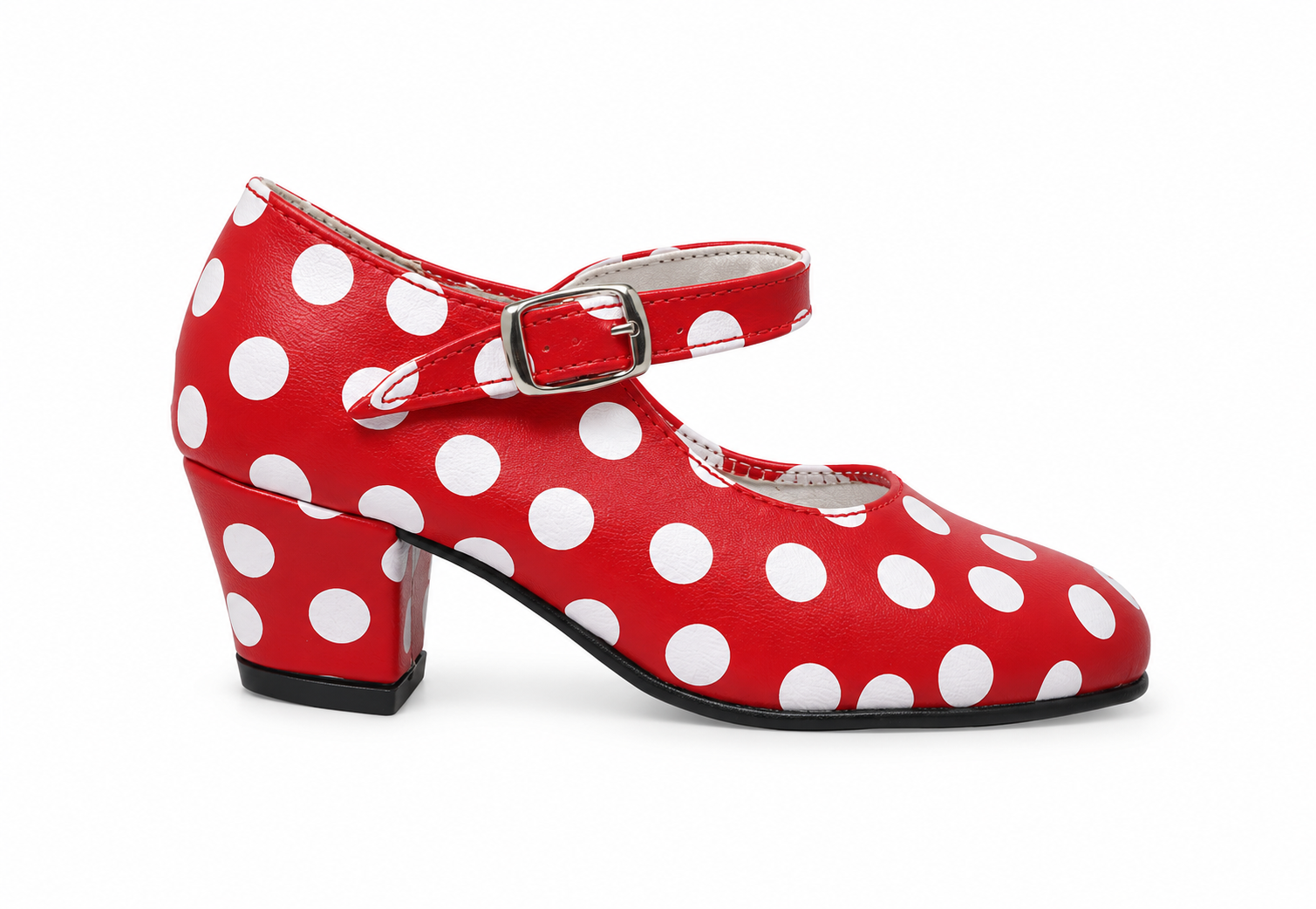Red Shoes with White Polka Dots