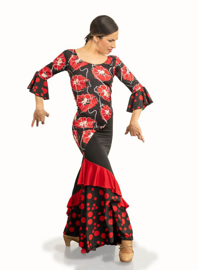 Vestido de Baile Flamenco Ref. V025PE12PS80PS13PS43PS80
