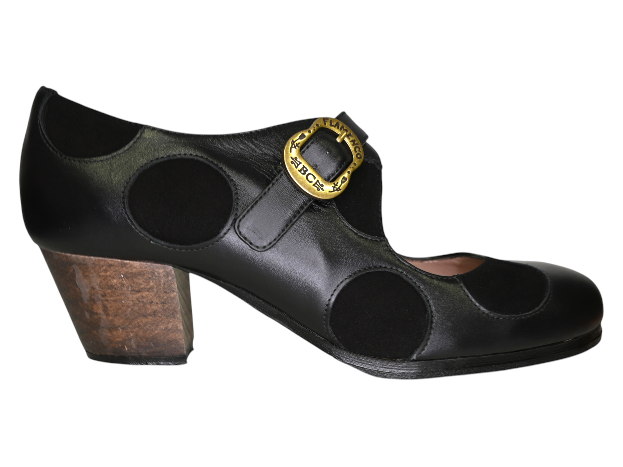 Zapato Flamenco Begoña Cervera. Tablas Hebilla Regia