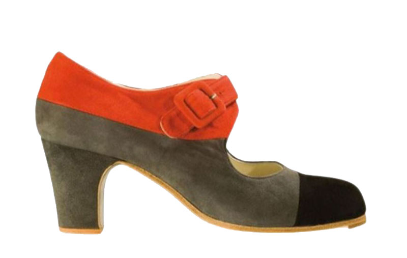 Zapato Flamenco Begoña Cervera. Tricolor II