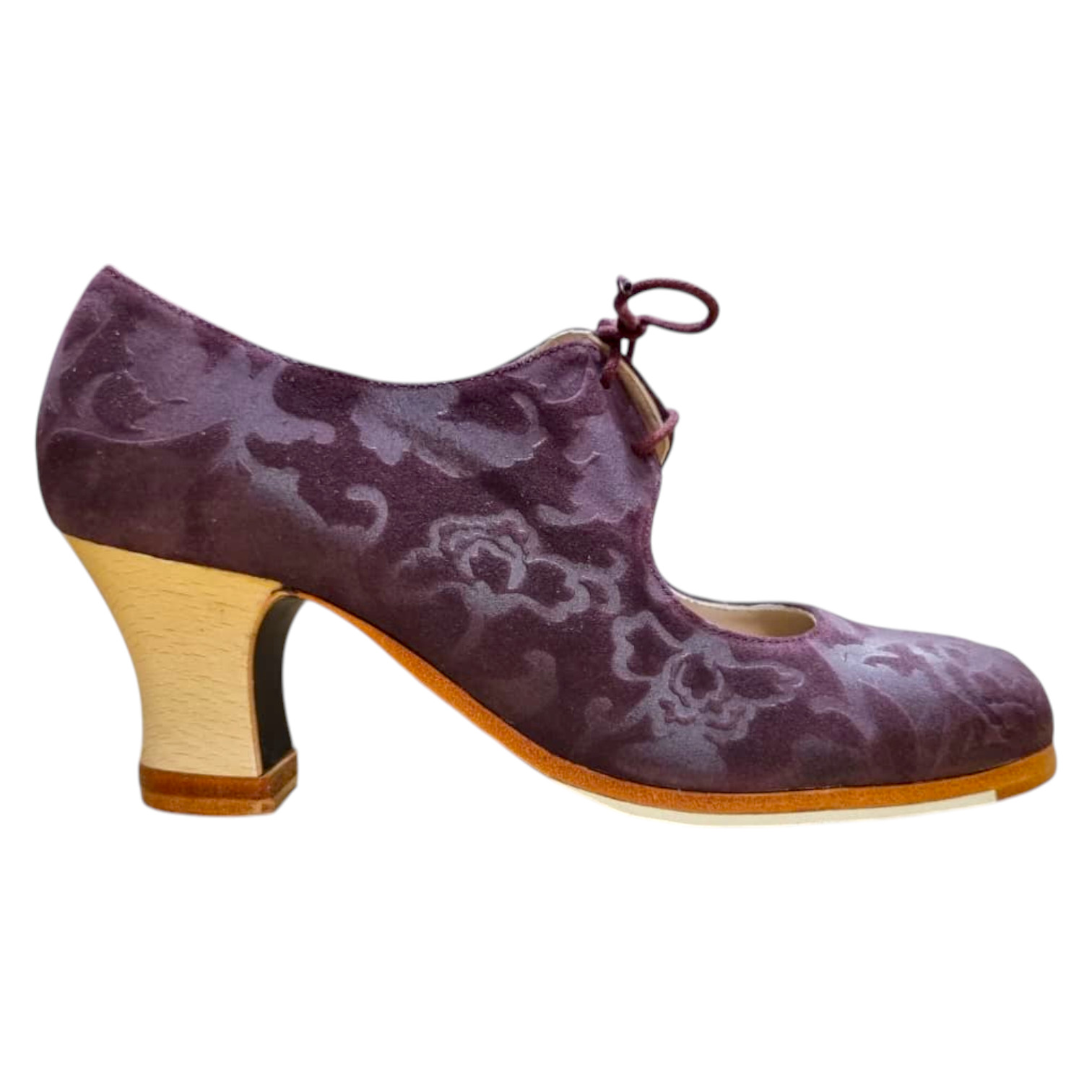 Begoña Cervera Lace-Up Shoe Exclusive Peonia Leather