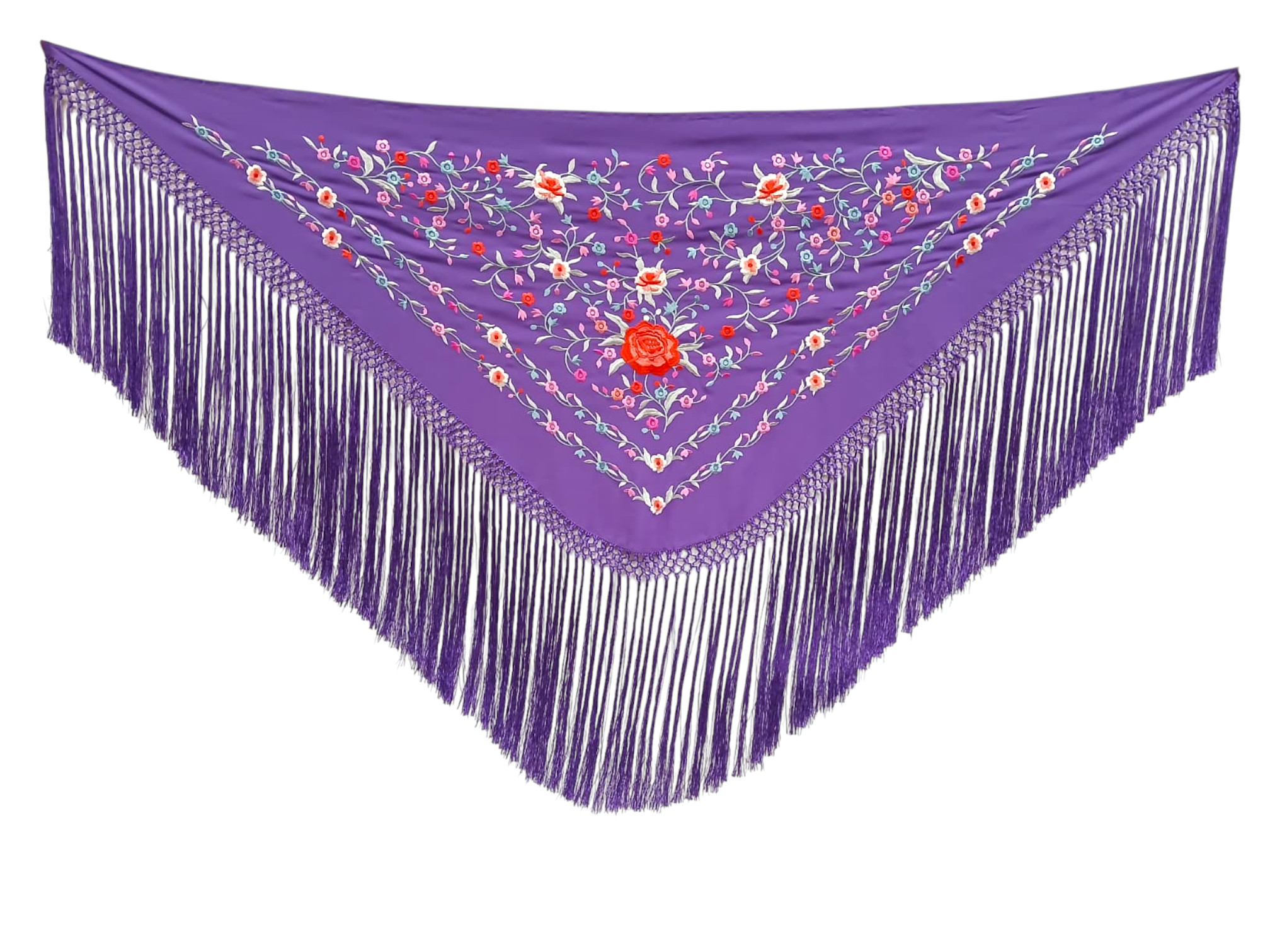 Mantoncillo de flamenca bordado 