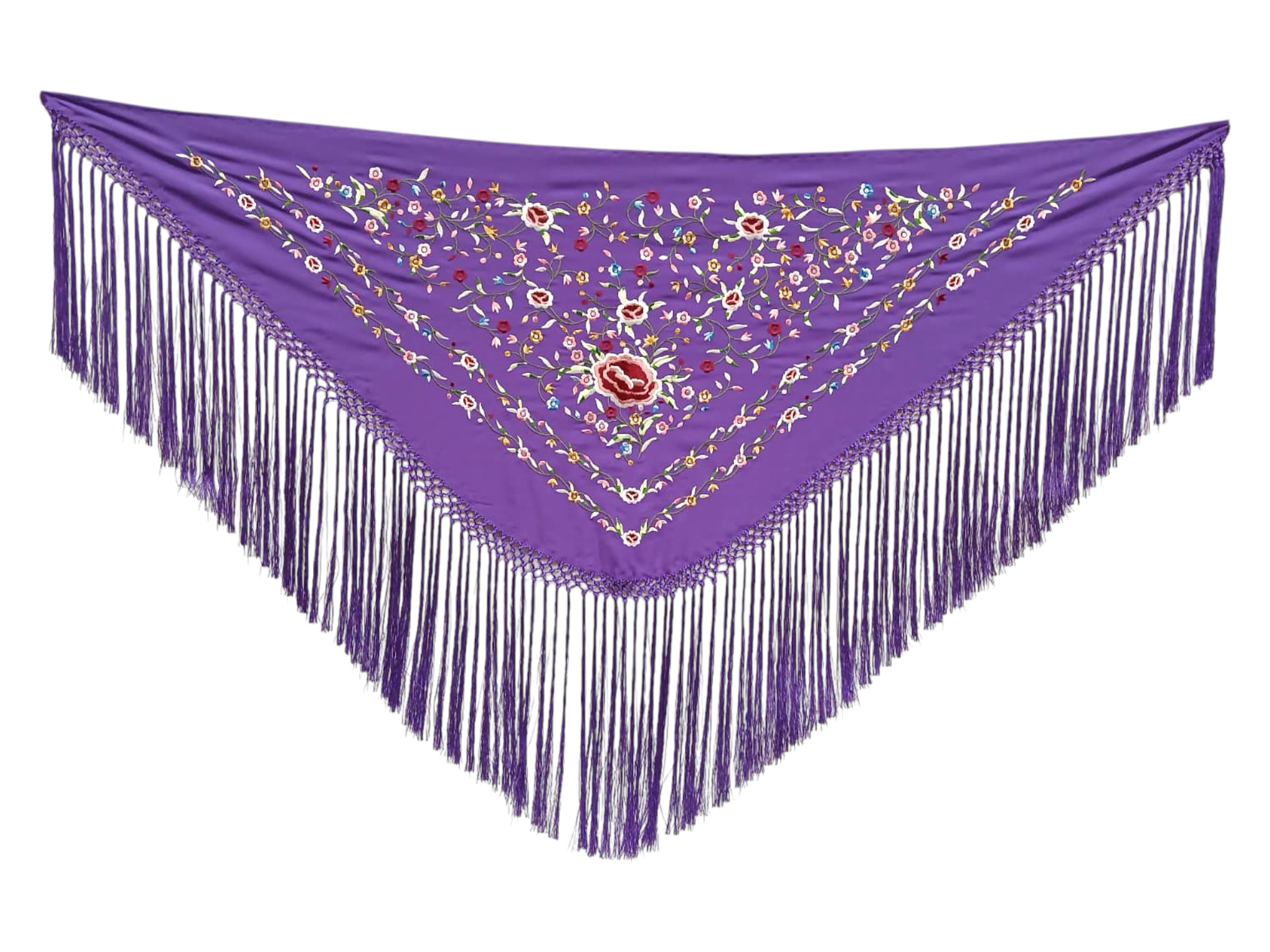 Mantoncillo de flamenca bordado 