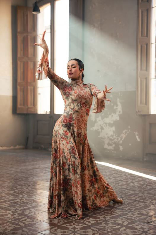 Flamenco Dance Dress Amelia Estampado. Davedans