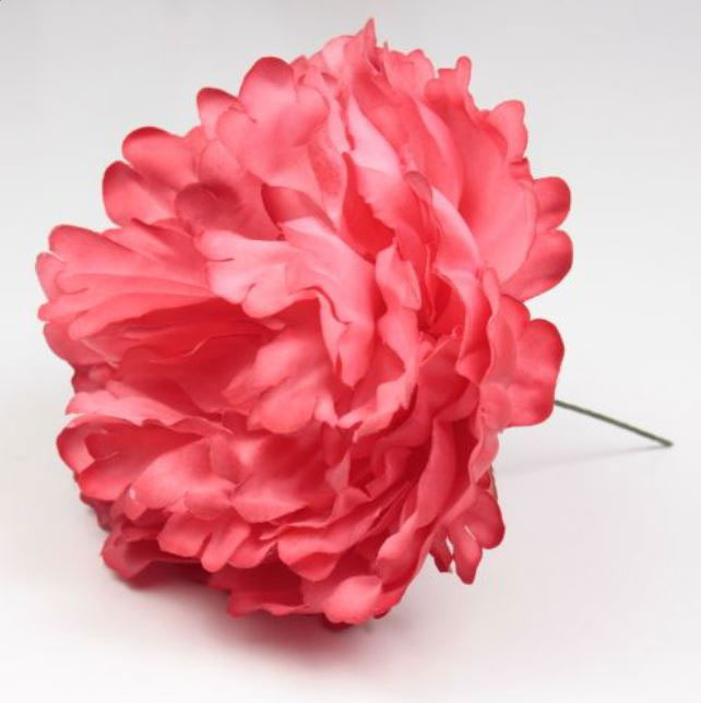 Peony Flower Paris CoralColour. RJ39. 16cm