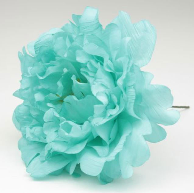 Pivoine Feria. Fleurs de Flamenco. Bleu. 11cm