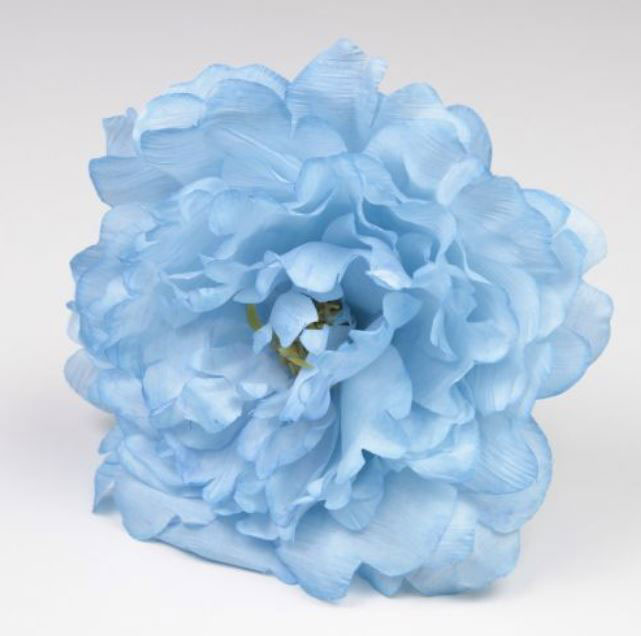 Pivoine Feria. Fleurs de Flamenco. Bleu. 11cm