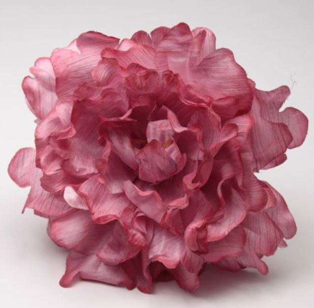 Pivoine Feria. Fleurs de Flamenco. Fraise. 11cm