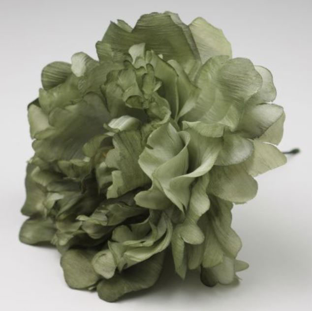 Pivoine Feria. Fleurs de Flamenco. Vert Mousse 79. 11cm