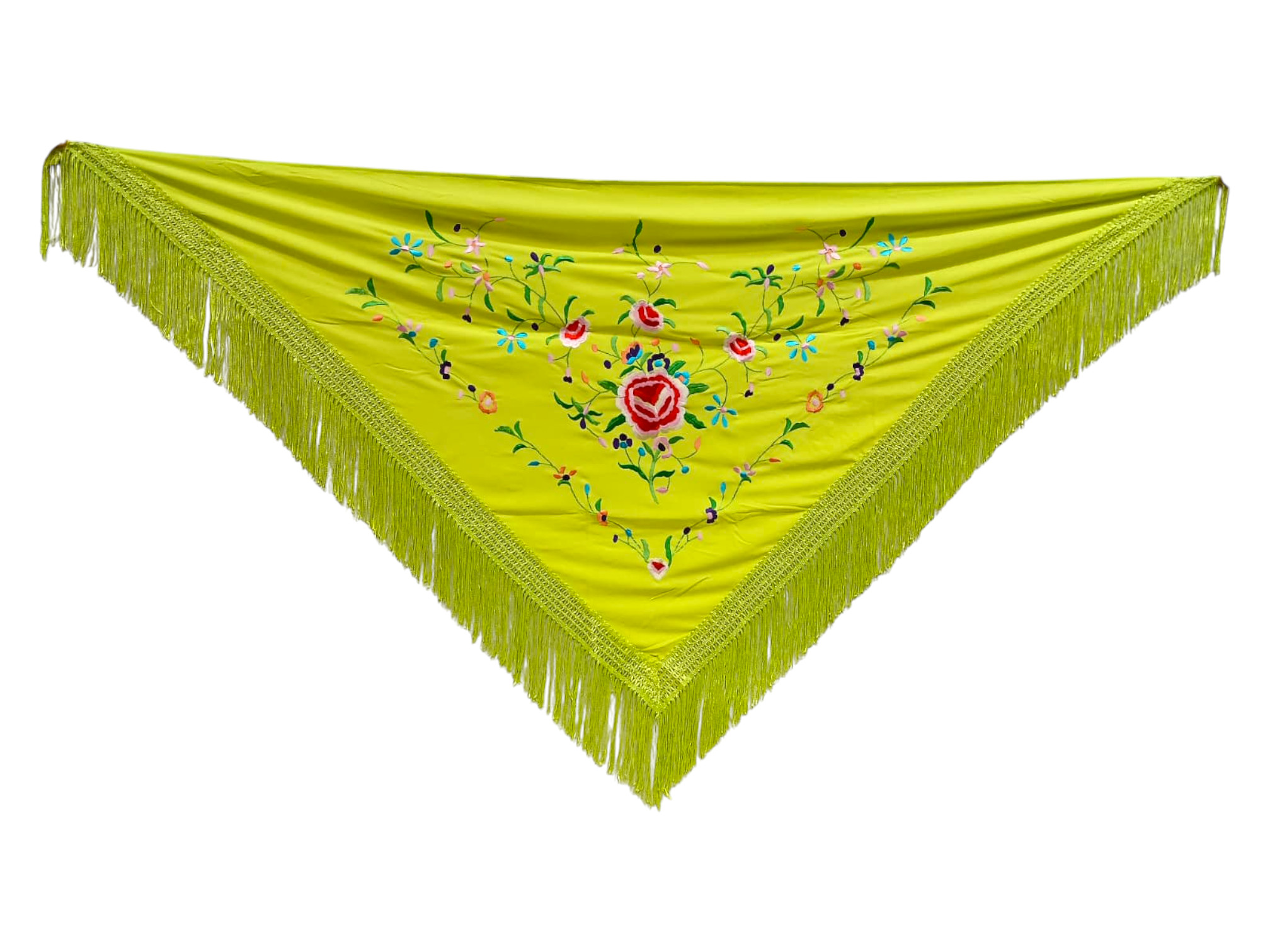 経済的な刺繍ショール