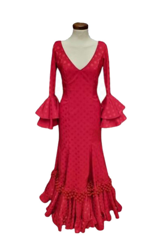 T 36. Flamenco Dresses. Lirio Rojo Lunar