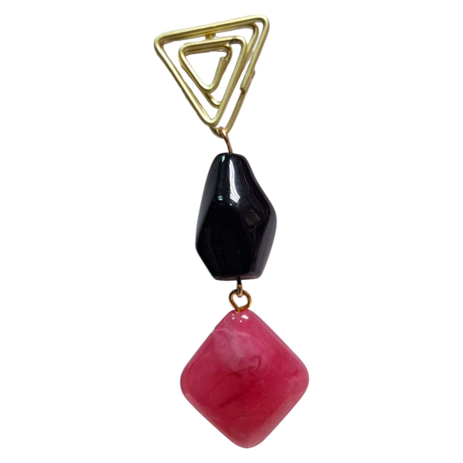 Pendientes de Flamenca Fucsia Largos. Hechos a Mano en Sevilla España