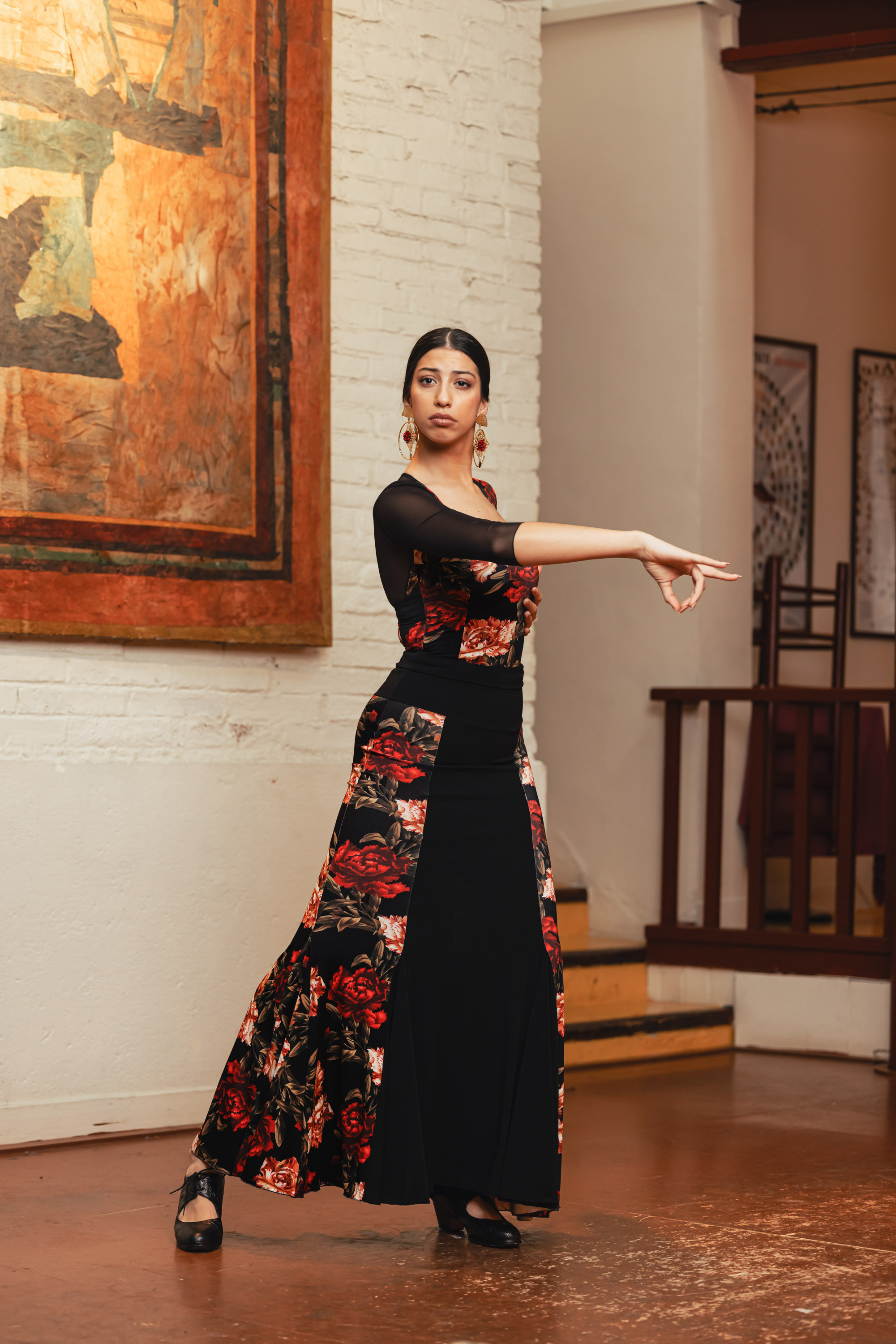 フラメンコスカート「アザバチェ」。ダヴェダンス