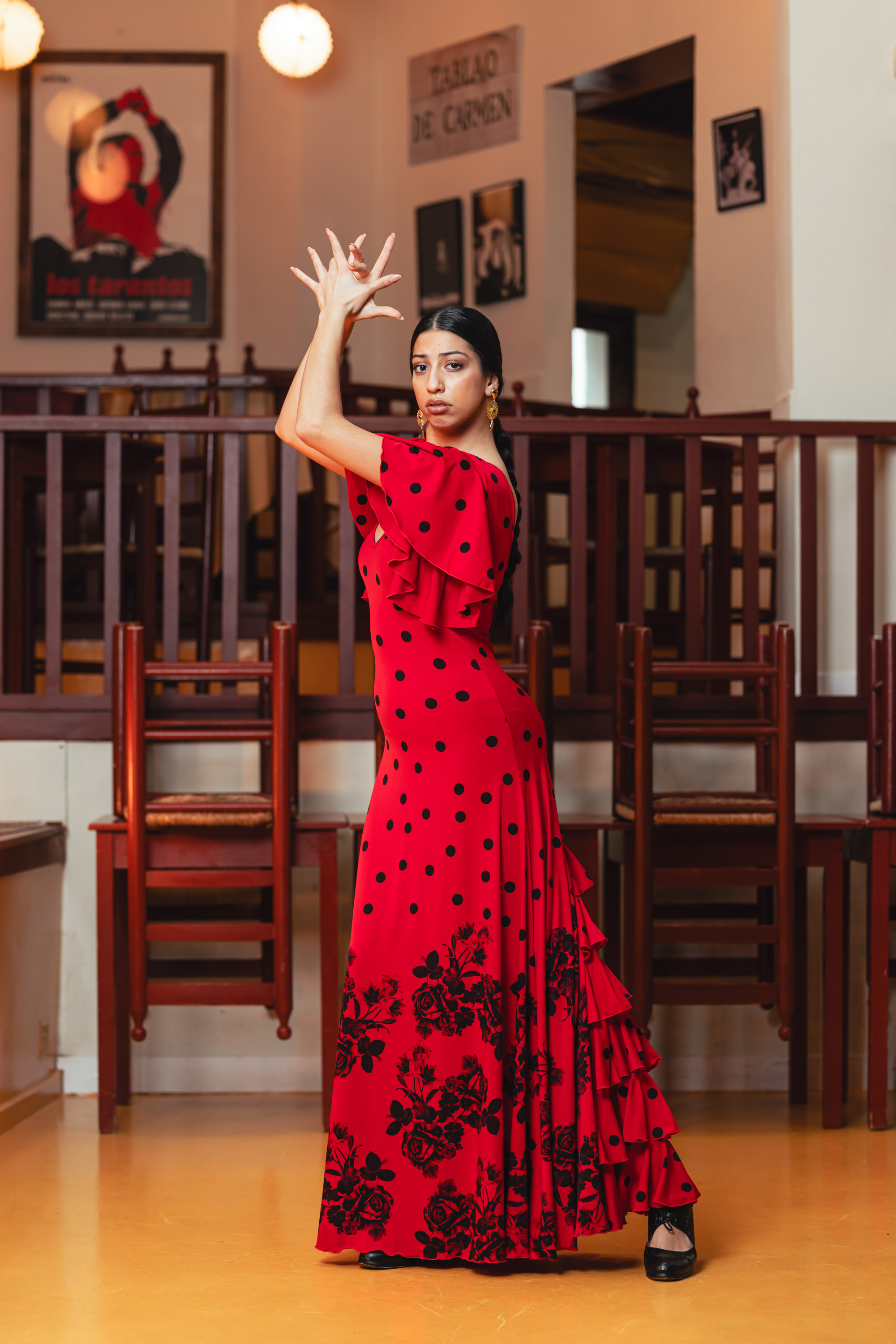 Vestido de Baile Flamenco Temple. Davedans
