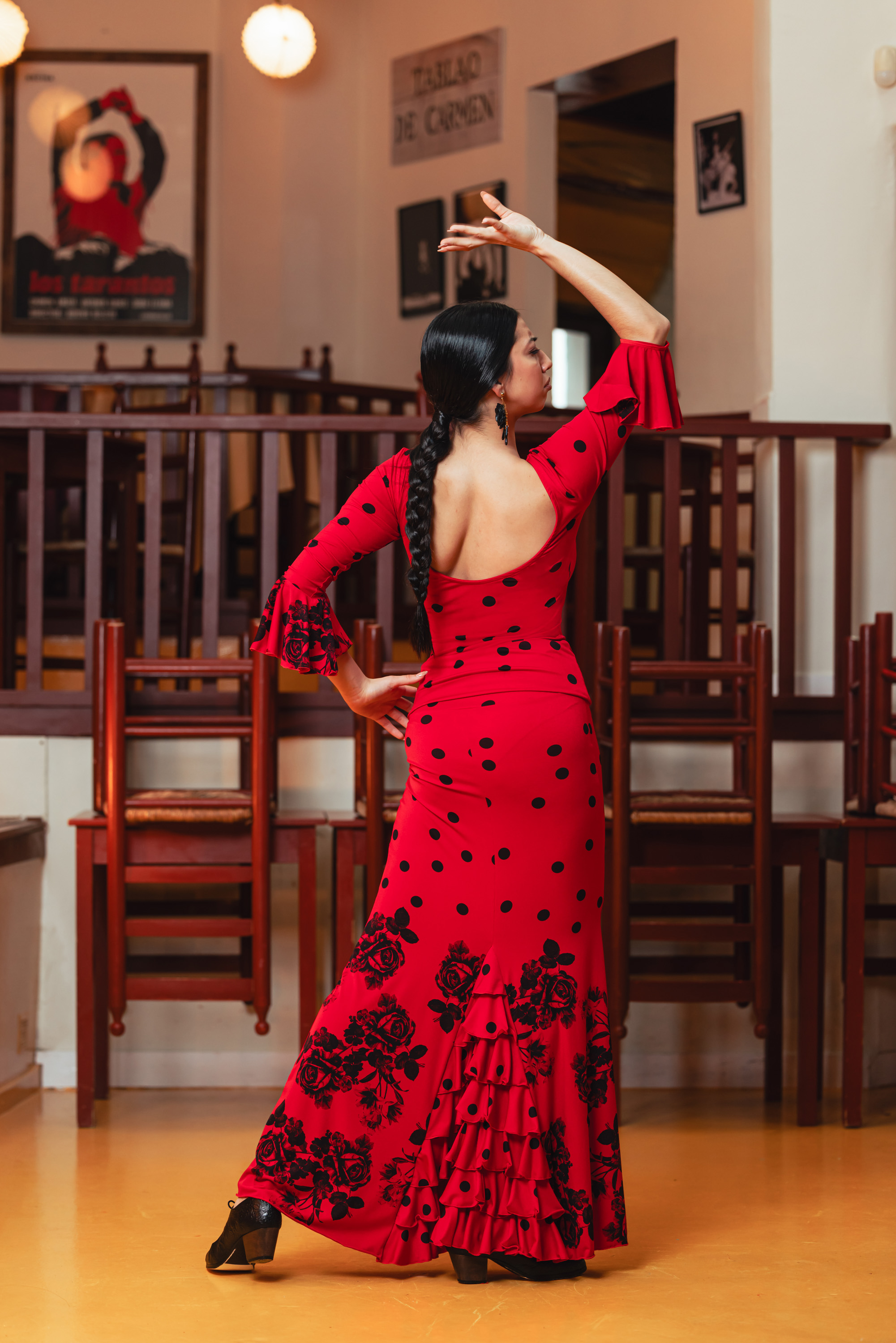 フラメンコスカート「モレンテ」。ダベダンス