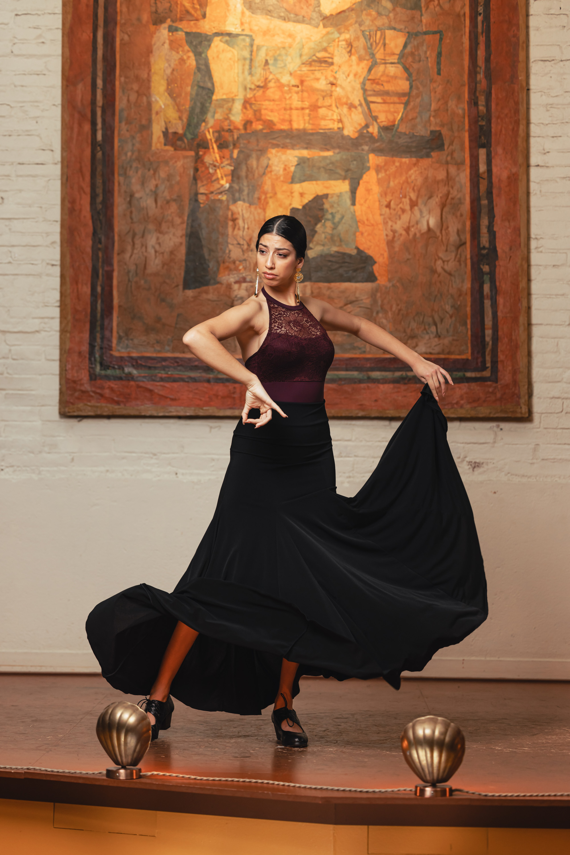 フラメンコスカ－ト Ogalla. Davedans