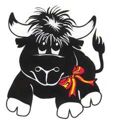 Spain bull with knot - Sticker