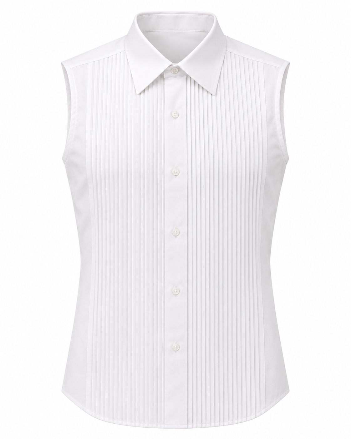 Camisa para Mujer Plisada sin Mangas para Traje Campero o Baile Flamenco