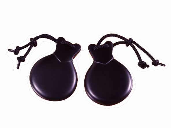 Black Fiber Flamenco Castanets: Bolero nº 6