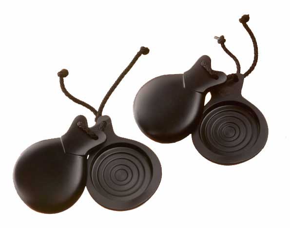 Castañuelas para flamenco: bolero negro fibra nº 5 - 5 Cajas de Resonancia