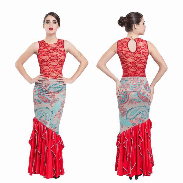 Happy Dance Faldas para Baile Flamenco. Ref. EF224PE01PS10PS10AGUAMARINA