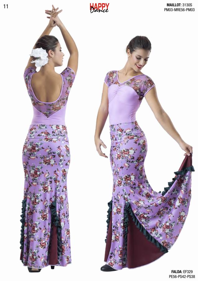 Happy Dance. Flamenco Skirts for Rehearsal and Stage. Ref. EF329PE56PS42PS38