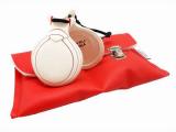 Off White and Dark Red Grained Castanets “Capricho” With Double Soundbox by Castañuelas del Sur 209.091€ 50174211632